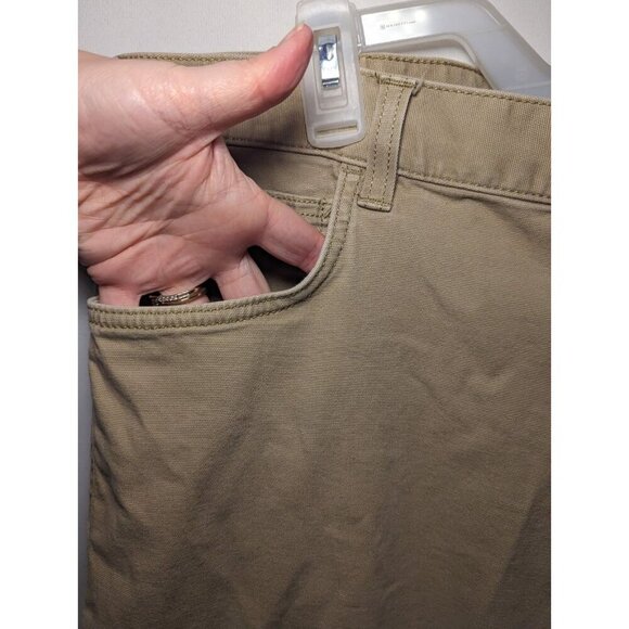 Carhartt Relaxed Fit Pants Men’s Sz 40x32 Tan Rugged Flex Cotton 5 Pocket (1242) - Picture 2 of 16